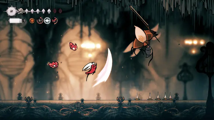 نمایی از گیم پلی بازی Hollow Knight: Silksong