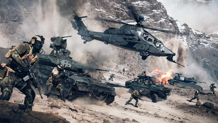 نمایی از گیم پلی بازی  Battlefield 6