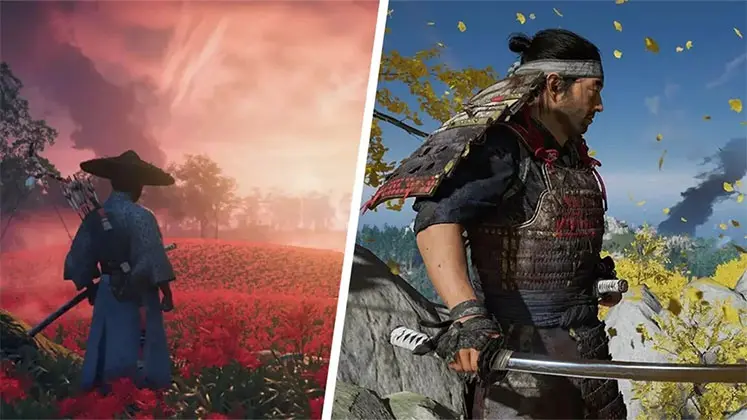 نماهای مختلف از بازی Ghost of Tsushima و ـپدبت جدید