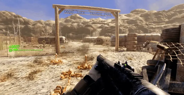 Fallout: New Vegas بازی gameplay تصویری از