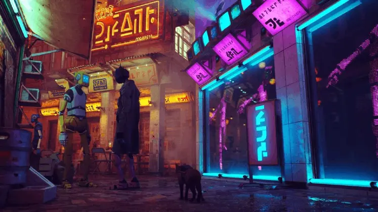 Stray تصویری از فضای بازی