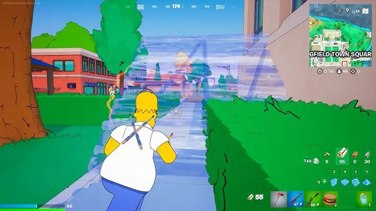 fortnite در بازی Simpsons تصویری از تم