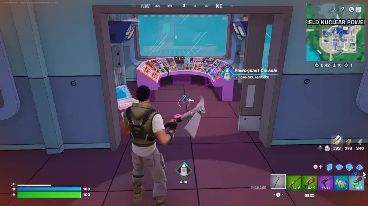 Fortnite تصویری از داخل نیروگاه از گیم پلی بازی