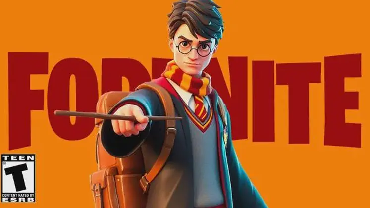 نمایی از همکاری fortnite وharry potter