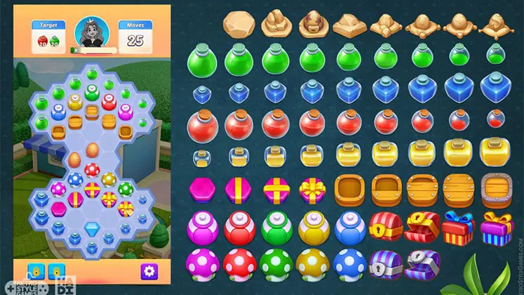 سبک بازی پازل جورچین Matching Puzzle