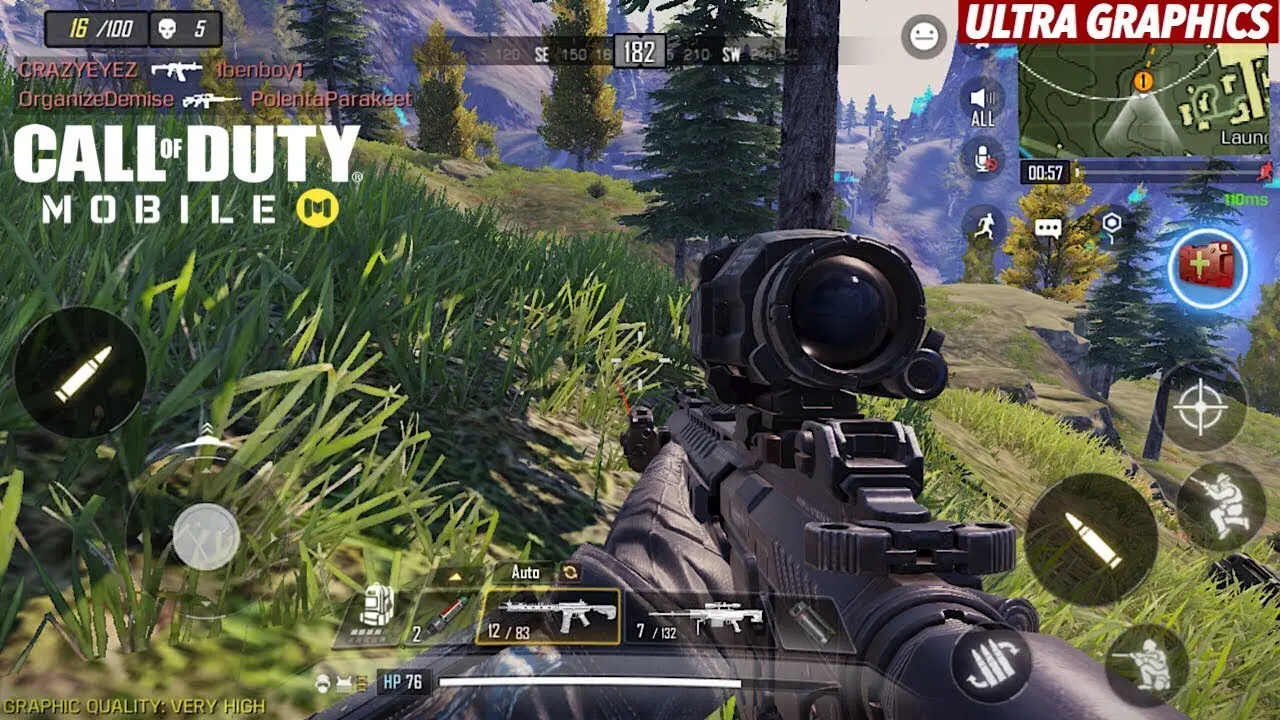 گرافیک و زیبایی بازی Call of Duty: Mobile