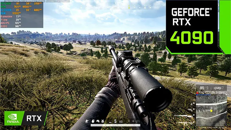 گرافیک بازی PUBG: Battlegrounds در پیسی