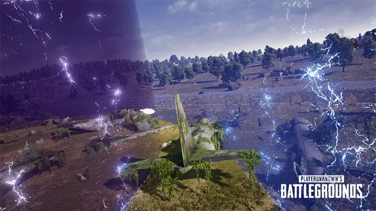 زون در بازی PUBG: Battlegrounds - Blue Zone