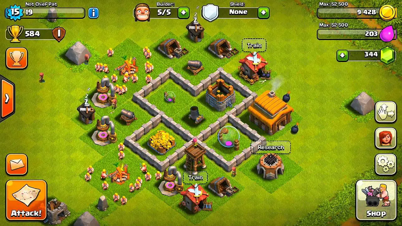 Town Hall 3 در بازی کلش آو کلنز