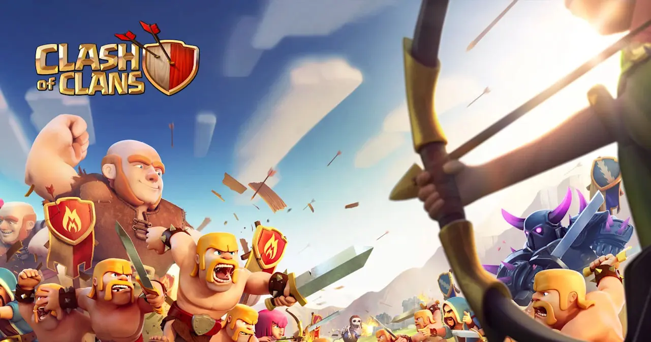 بنری رسمی از بازی Clash of Clans