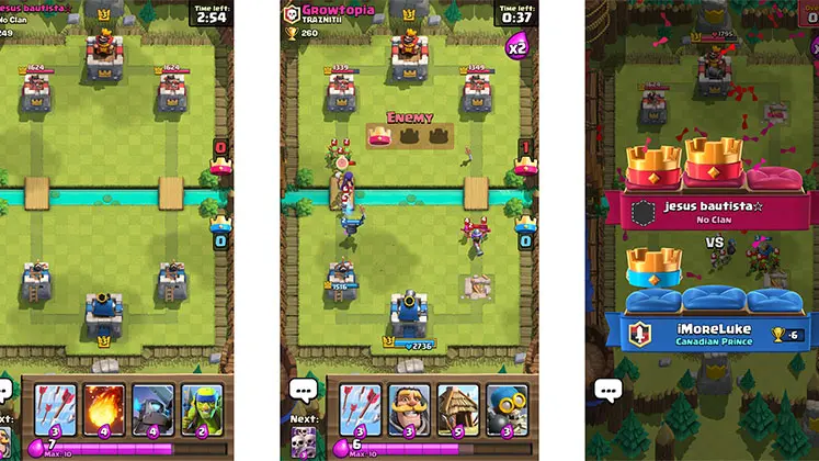 تصویری از پیروز شدن در بازی Clash Royale