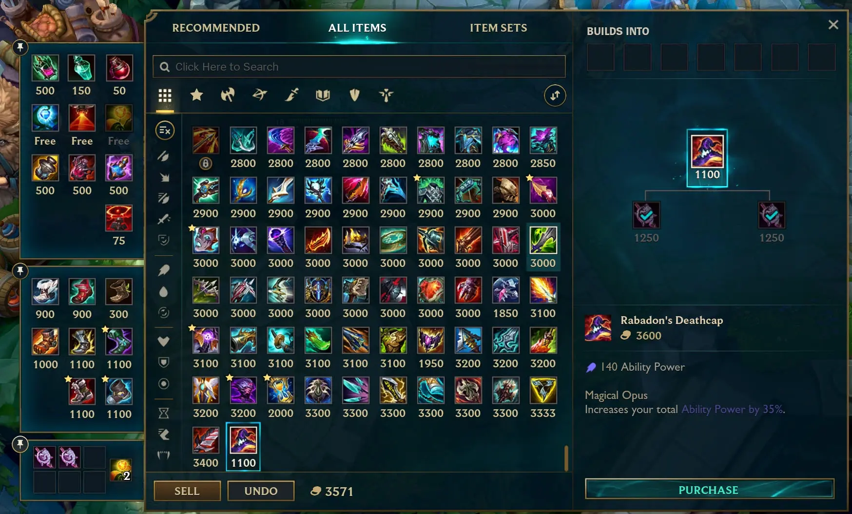آیتم ها در بازی League of Legends