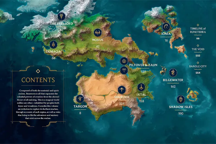 دنیای Runeterra  در بازی لیگ آو لجندز - LoL
