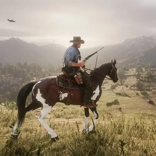 Red Dead Redemption 2 و نمایی زیبا از دنیای بازی Arthur Morgan تصویری از