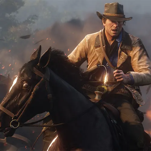 Red Dead Redemption 2 تصویری از درگیری در بازی
