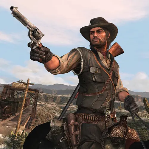 red dead redemption و تیراندازی در بازی John Marston تصویری از