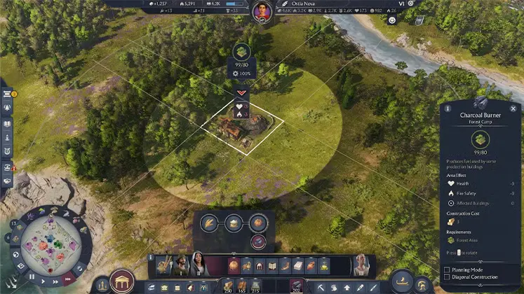 Anno 117 Pax Romana تصویری از کاشتن درخت در بازی
