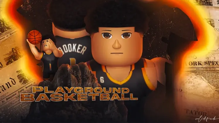 Roblox در Playground Basketball بنری از بازی