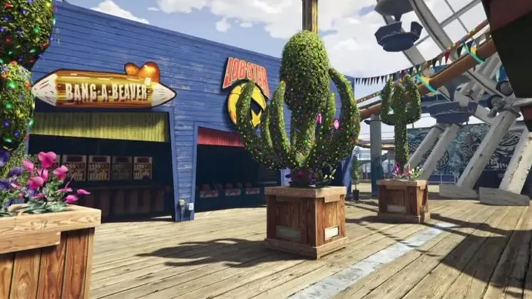 GTA V در بازی (Del Perro) تصویری از اسکله دل‌پرو