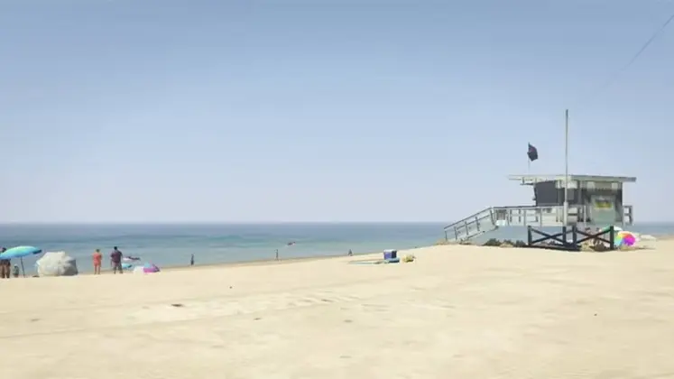 GTA V در بازی (Vespucci Beach) تصویری از ساحل وسپوچی