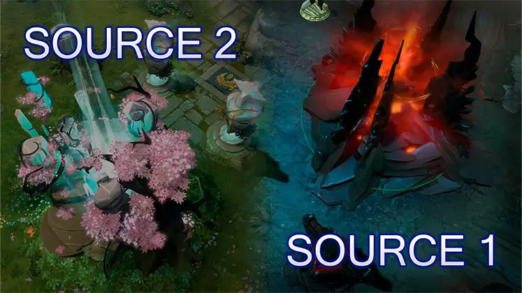 تفاوت گرافیکی Source 1 و Source 2