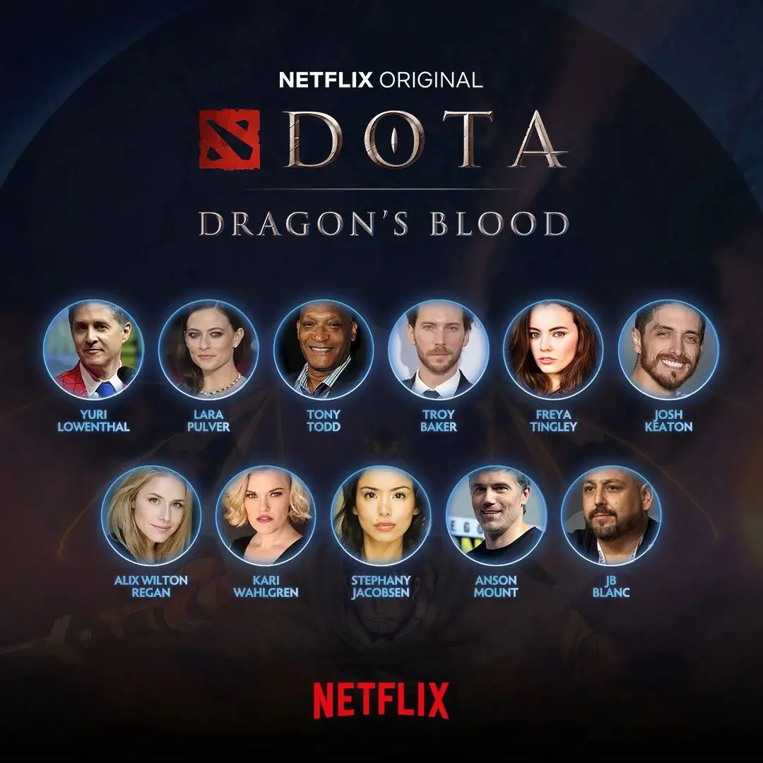 صدا پیشه های انیمه Dota: Dragon's Blood