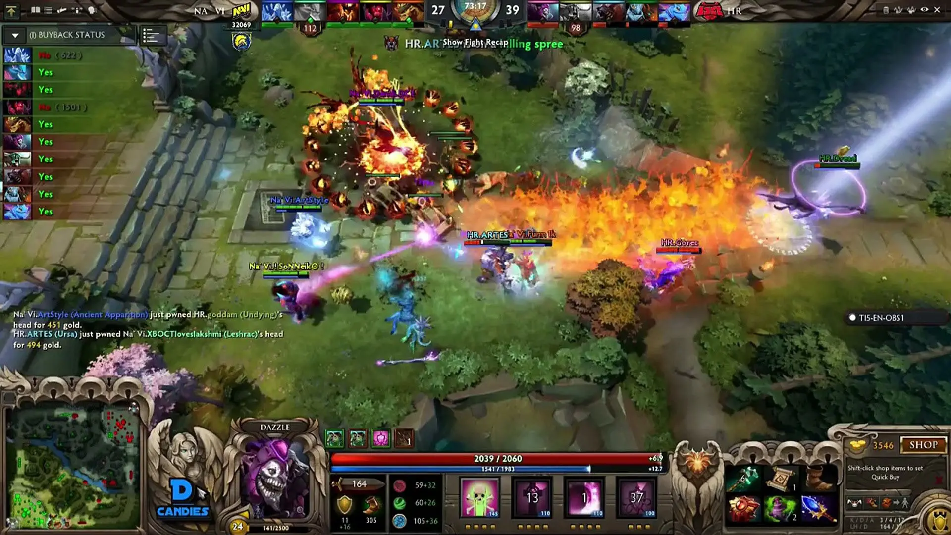 مبارزات تیمی - Team Fights در بازی Dota 2
