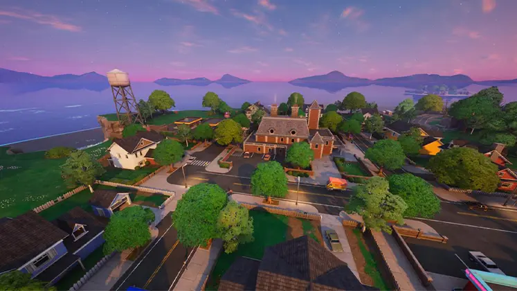 Fortnite در بازی Library Landing تصویری از منطقه