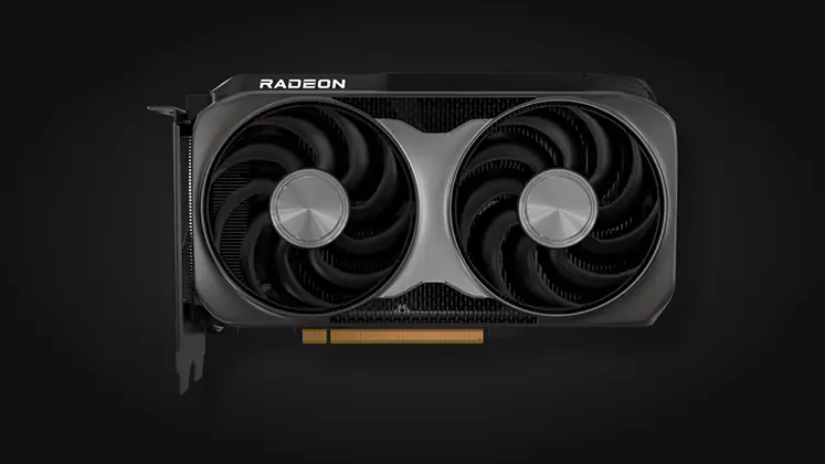Radeon RX 9060 XT تصویری از کارت گرافیک