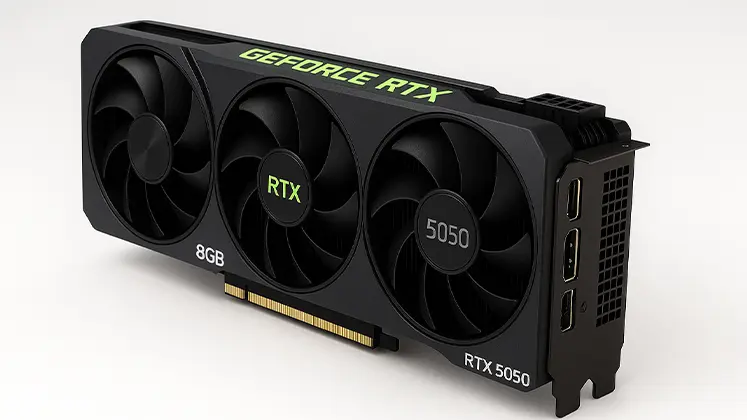 GeForce RTX 5050 تصویری از کارت گرافیک
