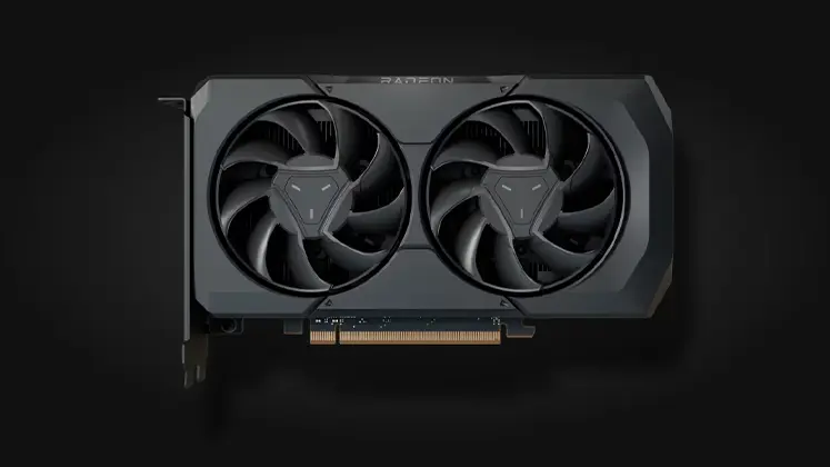 Radeon RX 7600 تصویری از کارت گرافیک