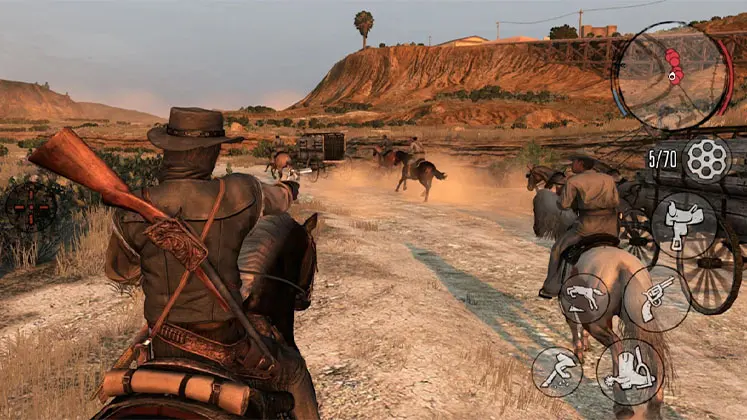 تصویری رسمی از گیم پلی بازی Red Dead Redemption