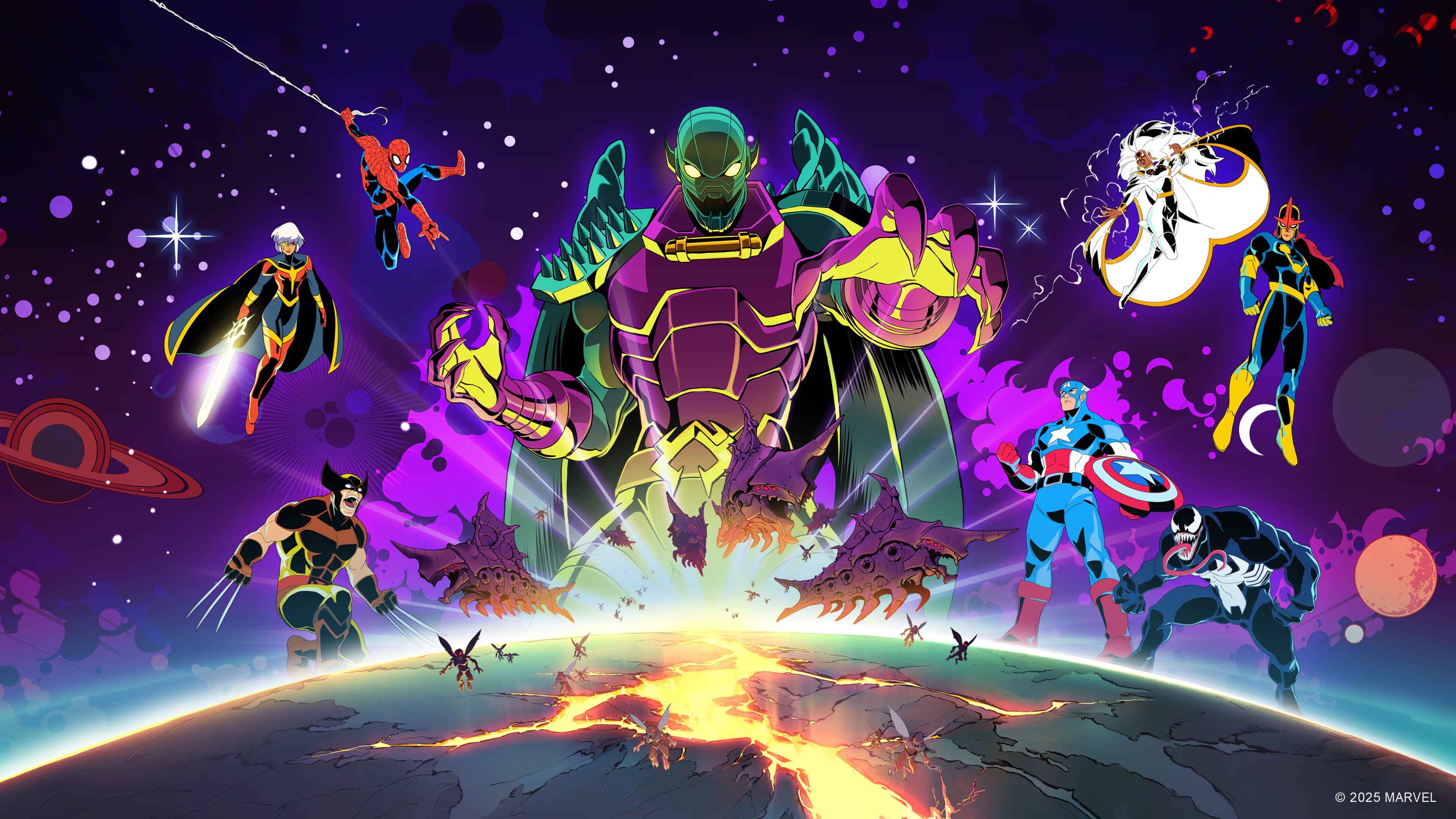 از بازی‌های آرکید کلاسیک الهام گرفته شده Marvel Cosmic Invasion بازی