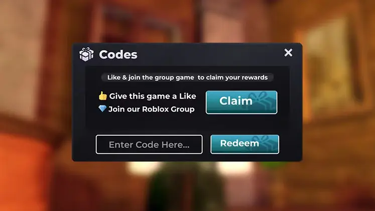 Roblox در SLAP تصویری از وارد کردن کدها در بازی