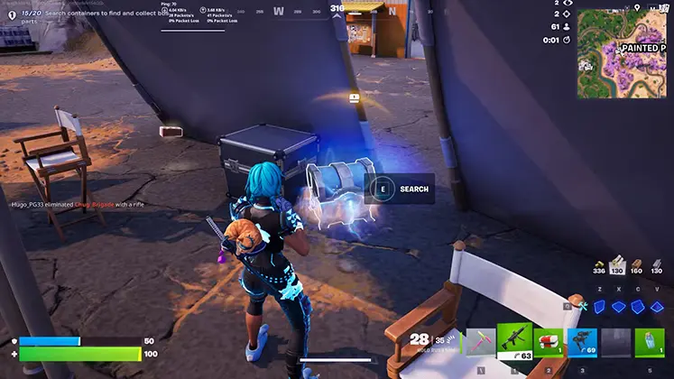 Fortnite تصویری از باز کردن صندوق‌های هولوگرامی در بازی