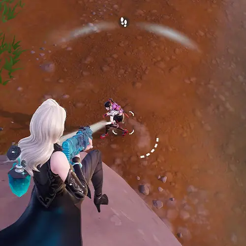 Fortnite در بازی Iron Pump Shotgun تصویری از شلیک کردن با