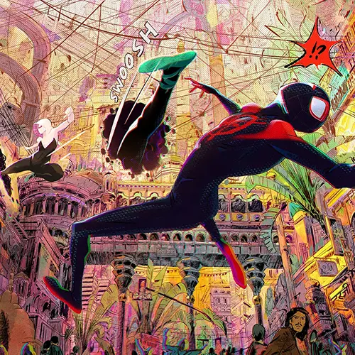 Spider-Man: Across the Spider-Verse تصویری از درگیری در انیمیشن