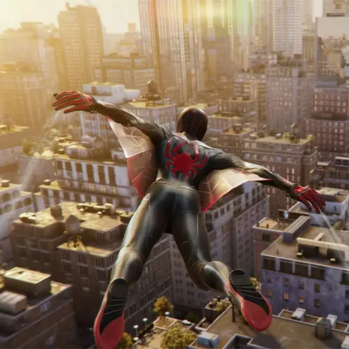 Spider-Man 2 نمایی از مایلز در بازی