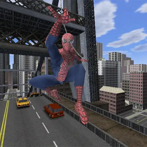 Spider-Man 2 تصویری از تار زدن در بازی