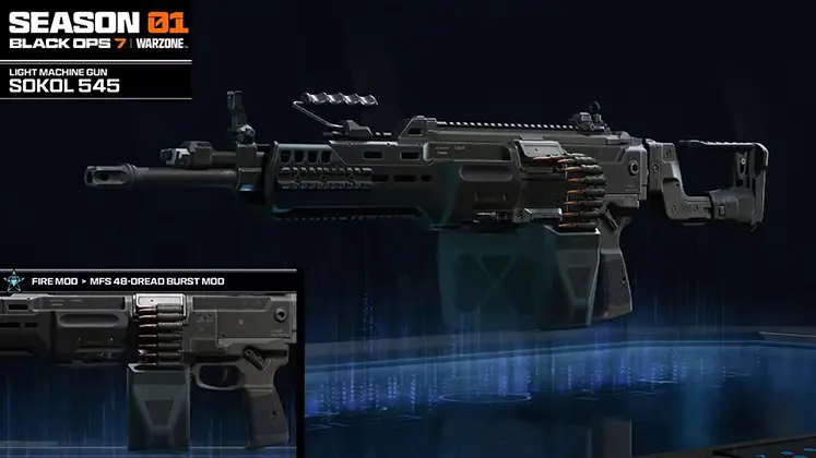 call of duty black ops 7 در بازی Sokol 545 (LMG) تصویری از