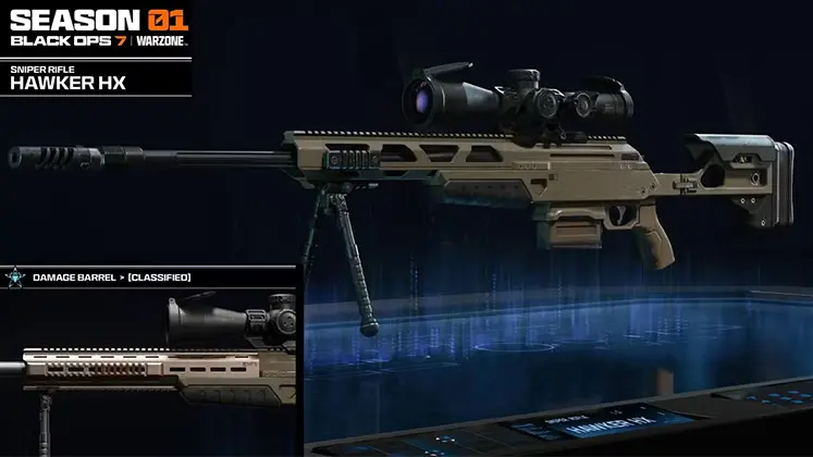 call of duty black ops 7 در بازی Hawker HX (Sniper Rifle) تصویری از