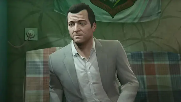 GTA V تصویری از مایکل در بازی