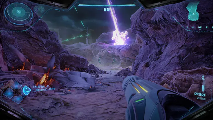 نمایی از گیم پلی بازی Metroid Prime 4: Beyond