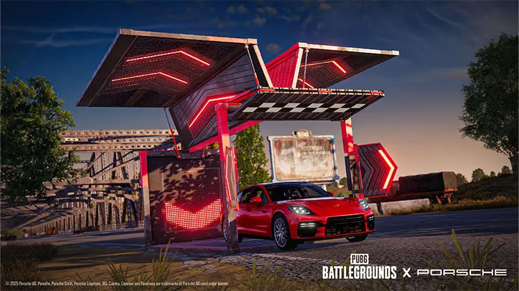 رسپاون شدن ماشین Porsche در بازی PUBG موبایل