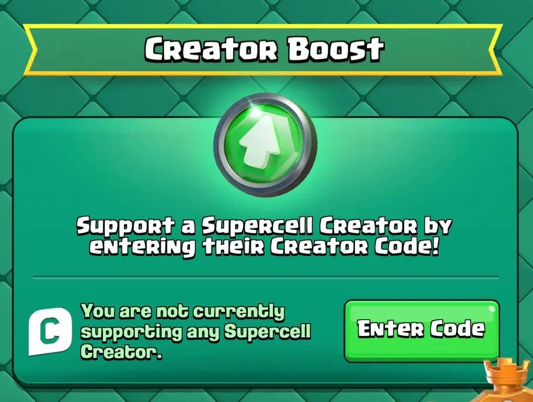 وارد کردن کدهای حمایت از سازندگان در بازی Clash Royale