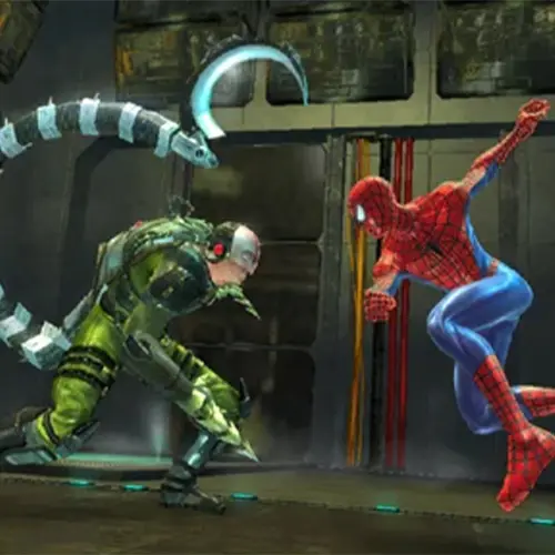 تصویری از مبارزه مردعنکبوتی در بازی Spider-Man 3