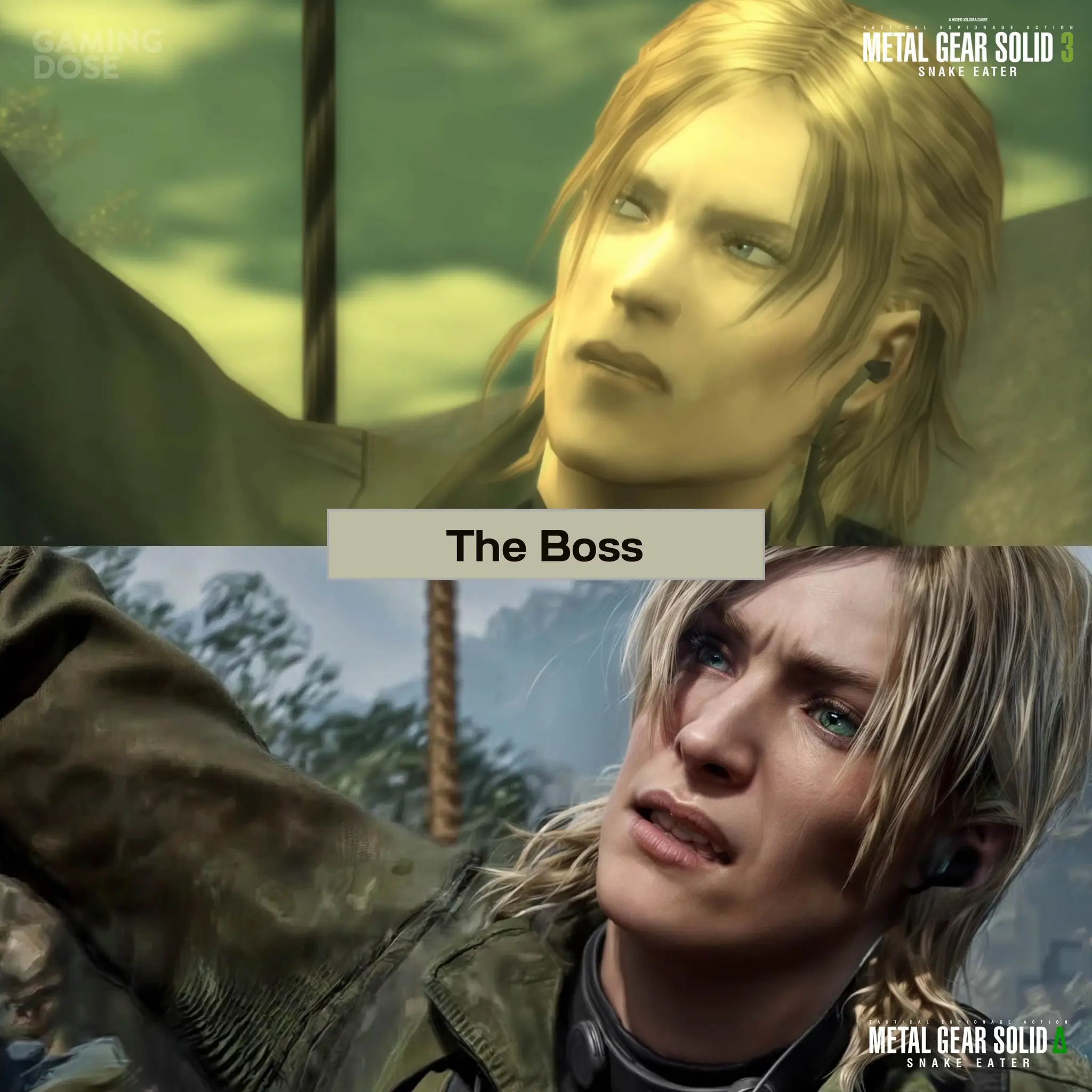 تصویری از نسخه اصلی و بازسازی شده metal gear delta