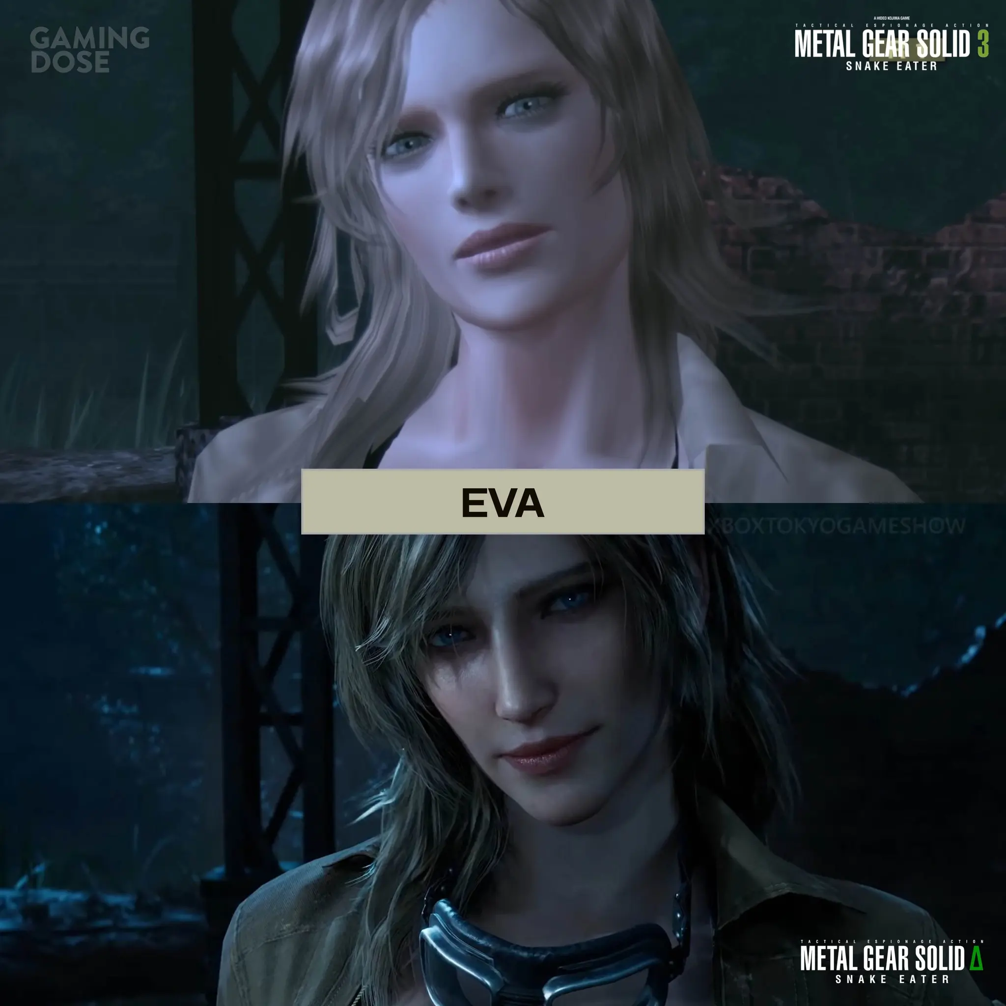تصویری از نسخه اصلی و بازسازی شده metal gear delta