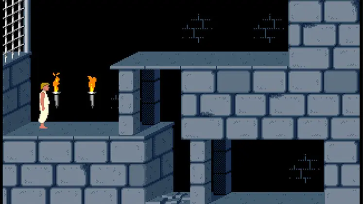 گیم پلی اولین بازی Prince of Persia سال 1989