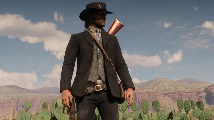 تصویری از کاراکتر جان مارستون در بازی red dead redemption 1